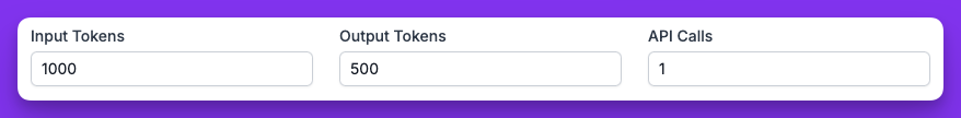 Enter calculation numbers